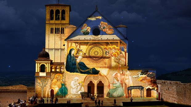 SAINT ASSISI BASILICA LIGHTS