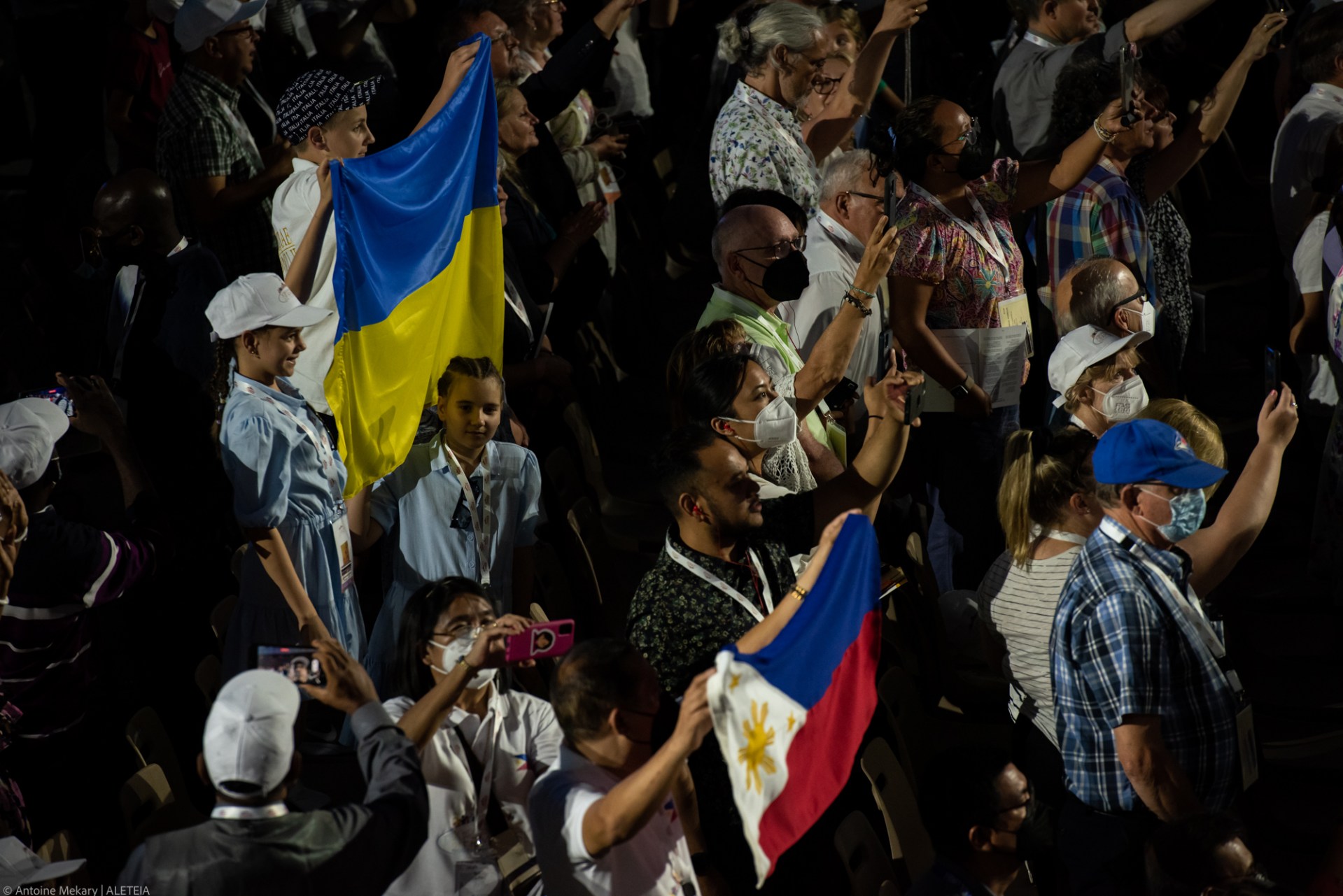 Pope Francis attends the Festival of Families - 10th World Meeting of Families - Paul VI Hall