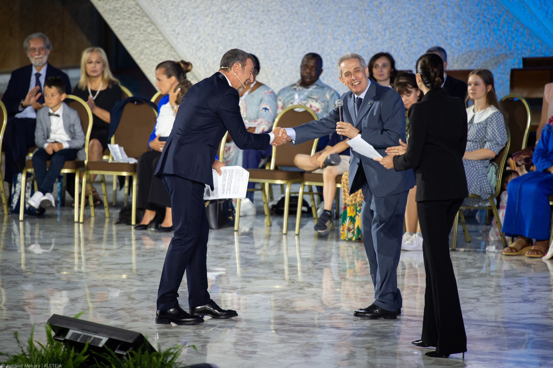 Pope Francis attends the Festival of Families - 10th World Meeting of Families - Paul VI Hall