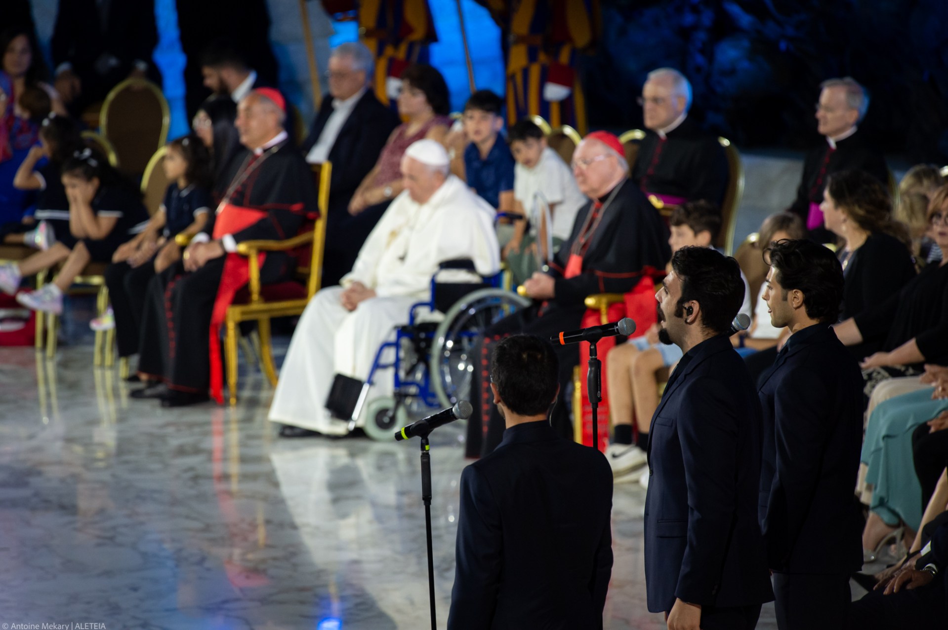 Pope Francis attends the Festival of Families - 10th World Meeting of Families - Paul VI Hall