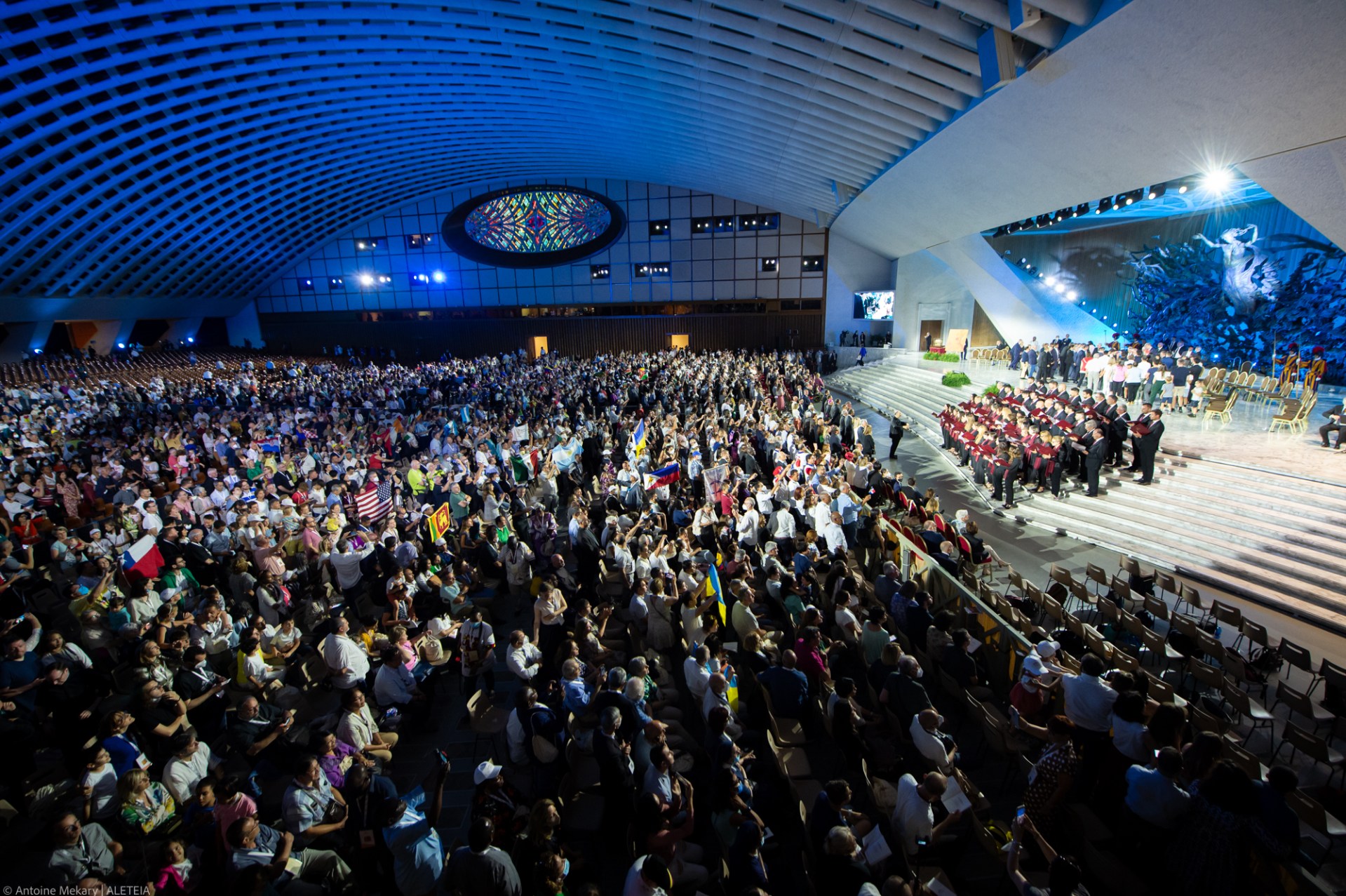Pope Francis attends the Festival of Families - 10th World Meeting of Families - Paul VI Hall